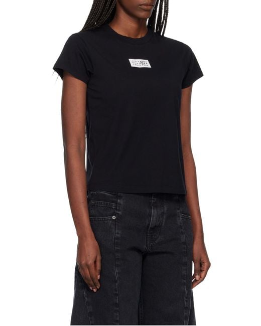 MM6 by Maison Margiela White Short-Sleeve Crewneck T-Shirt