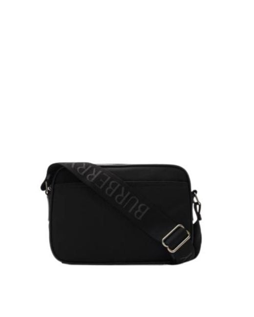 Burberry Black Paddy Zipped Messenger Bag for men