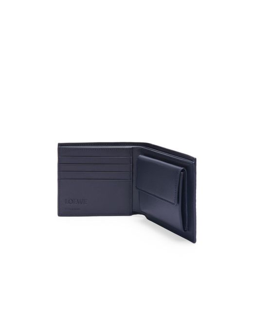 Loewe Blue Bifold Coin Wallet for men