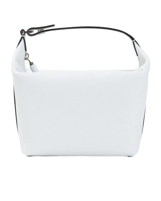 Valextra White Mochi Mini Handbag