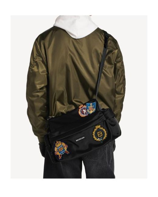 Balenciaga Black Explorer Multipocket Weekender Small for men
