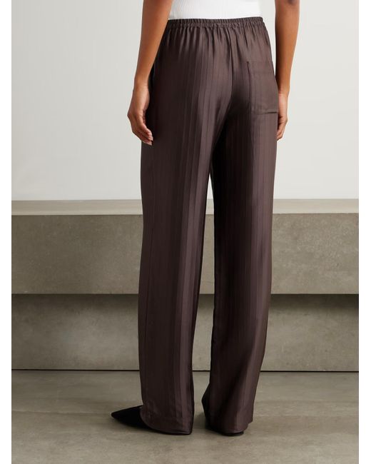 Loulou de Saison Brown Kadala Patchwork Straight-Leg Casual Pants