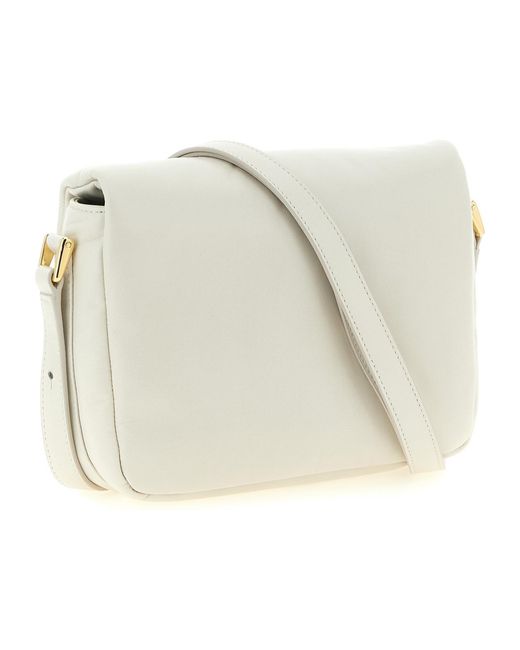 A.P.C. White Grace Soft Small Shoulder Bag