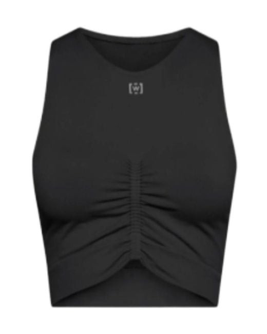 Wolford Black Ruched-Detailing Performance Top