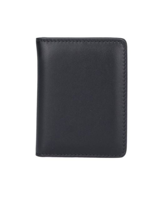 Maison Margiela Blue Four-Stitch Bi-Fold Wallet
