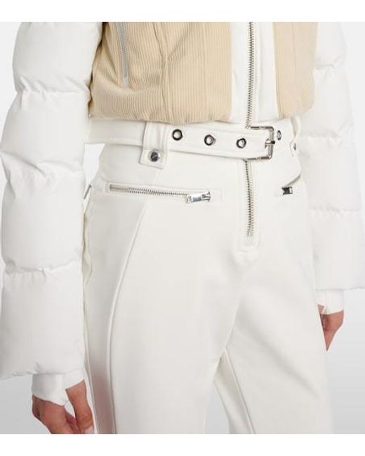Fusalp White Karei Corduroy-Trimmed Ski Suit