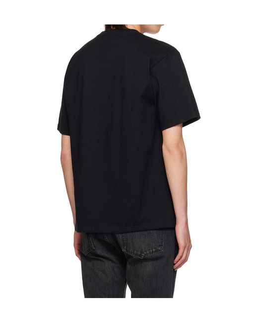 Undercover Black Crew Neck Short-Sleeved T-Shirt for men
