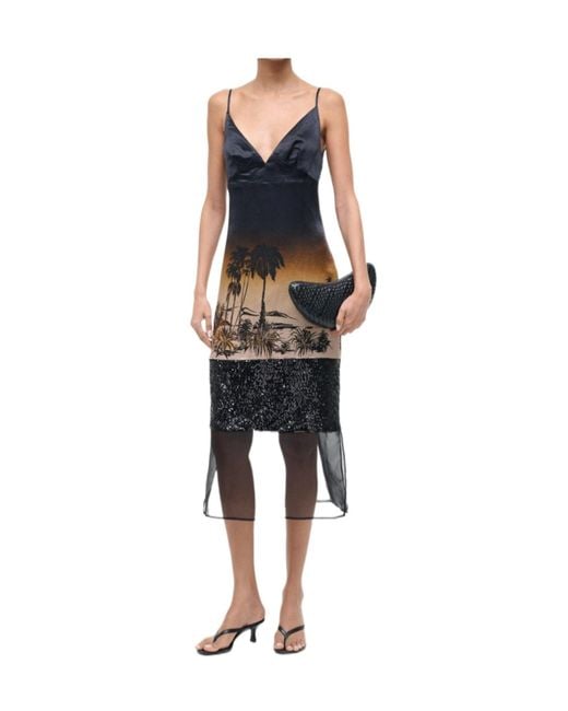 Staud Black Sleeveless Dress