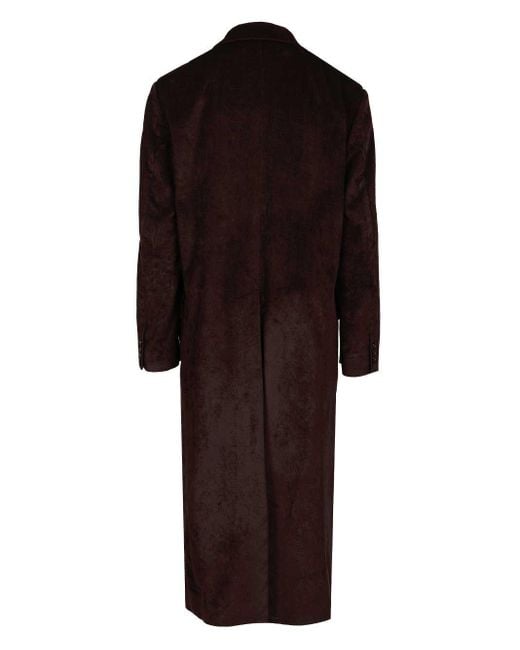 Barena Black Double-Breasted Long Sleeved Coat