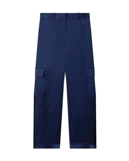 Stella McCartney Blue Casual Pants With Belt Loops