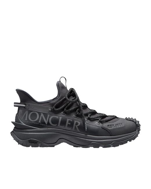 Moncler Black Trailgrip Lite 2 Lace-Up Sneakers