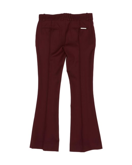 The Attico Red The Pleat-Detailed Trousers