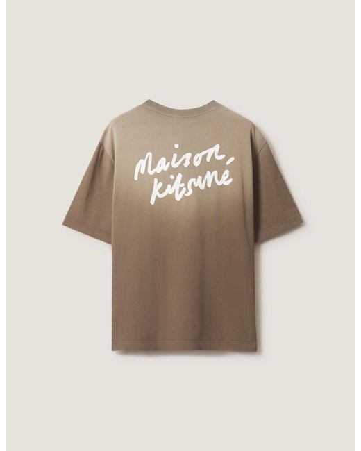 Maison Kitsuné Natural Short-Sleeved T-Shirt for men