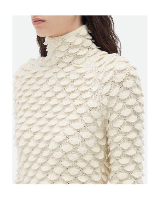 Bottega Veneta Natural Fish Scale Sweater