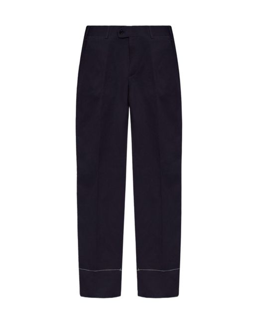 Brioni Blue Pienza Straight-Leg Pants for men