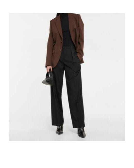 Petar Petrov Brown Ilan Single-Breasted Wool Blazer