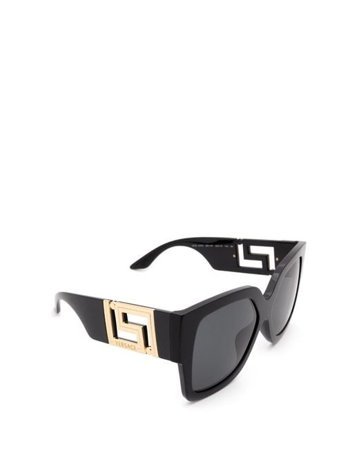 Versace Gray Eyewear Butterfly Sunglasses