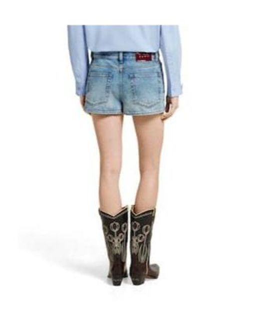 Gucci Blue Stonewashed Denim Shorts