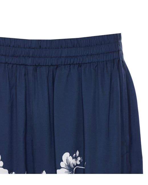 Ih Nom Uh Nit Blue Printed Elastic-Waist Shorts for men