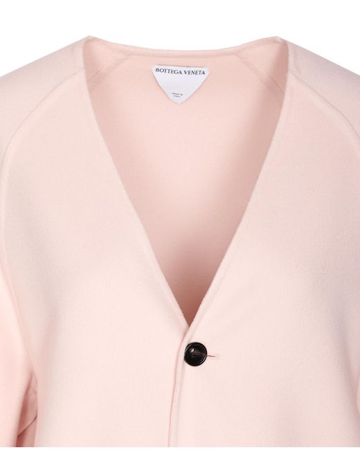 Bottega Veneta Pink Button Sweater