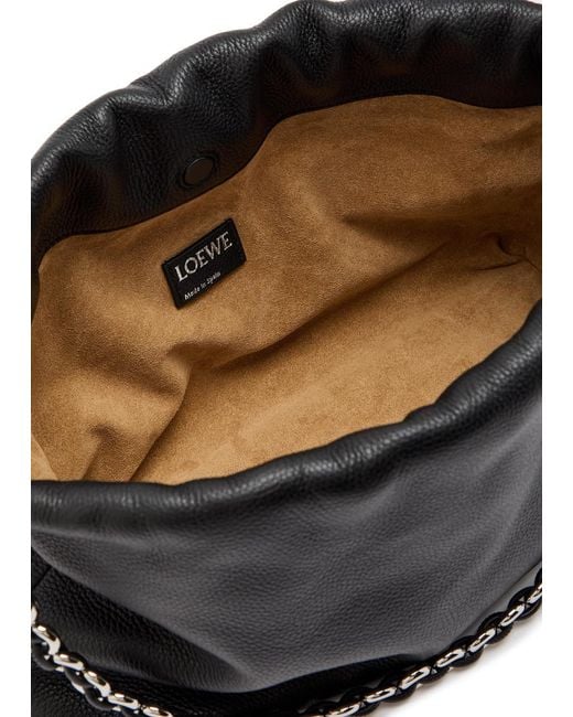 Loewe Black Medium Grained Leather Clutch