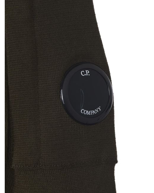 C P Company Black Lens Detail Crewneck Jumper for men