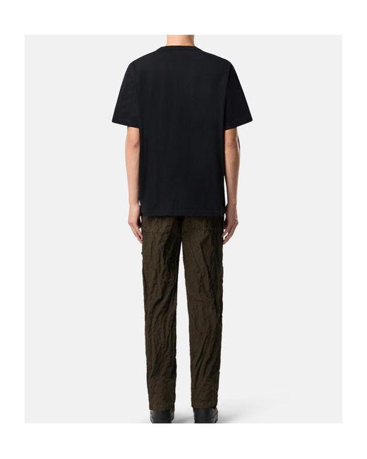Stone Island Black Short-Sleeved Crewneck T-Shirt for men