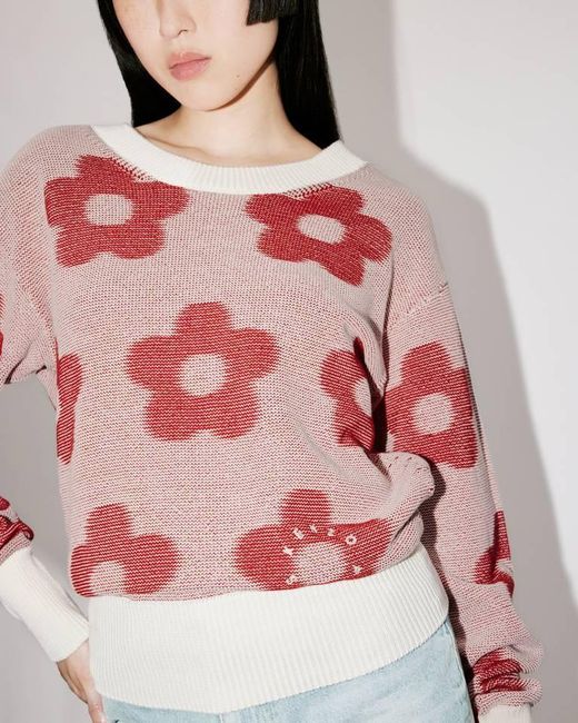 KENZO Red Flower Spot Jumper
