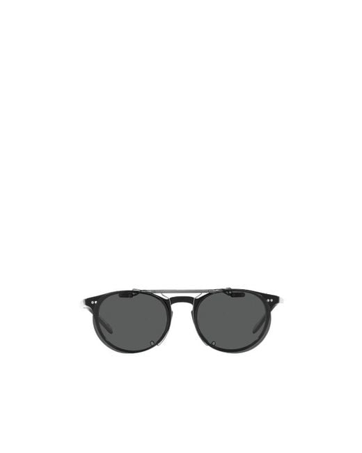 Oliver Peoples Gray Riley Glasses Clip for men