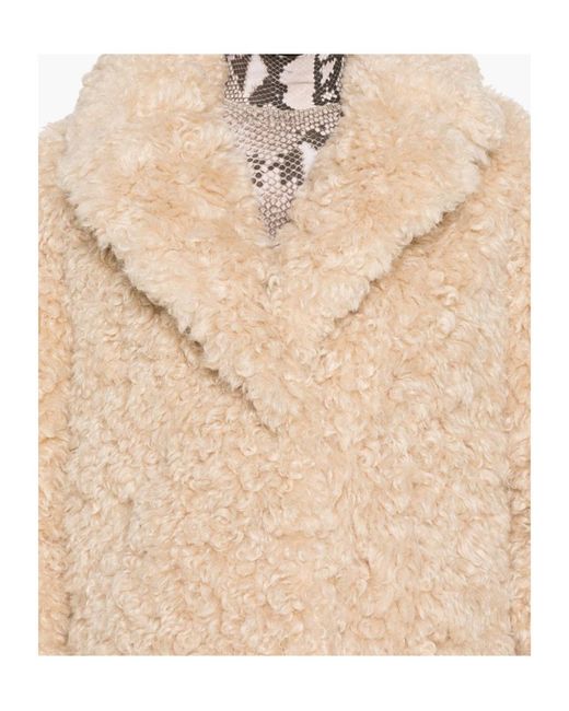 Stand Studio Natural Camille Cocoon Long Sleeved Coat