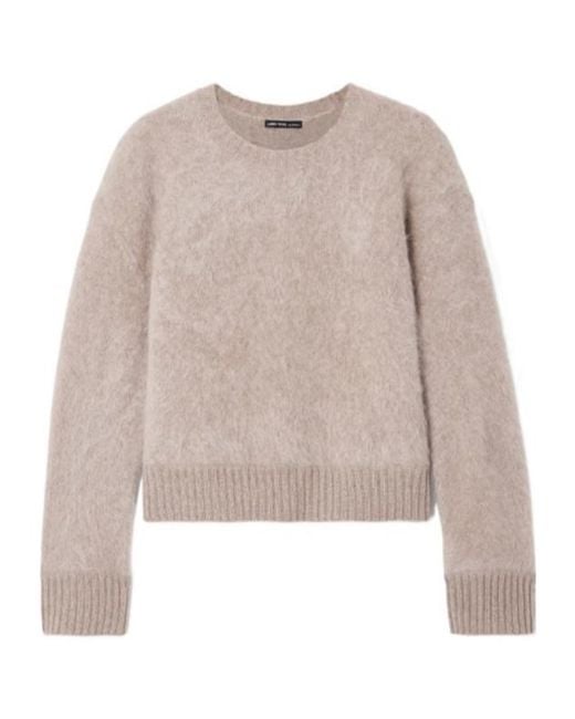 James Perse Natural Brushed-Cashmere Sweater