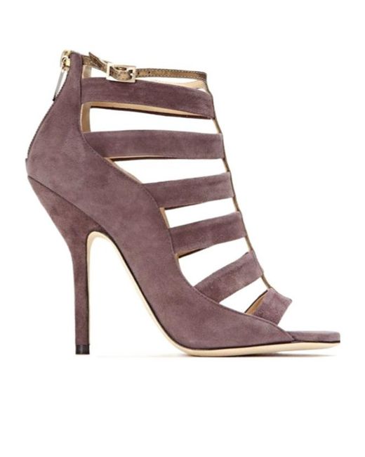 Jimmy Choo Pink Fathom Suede Sandals