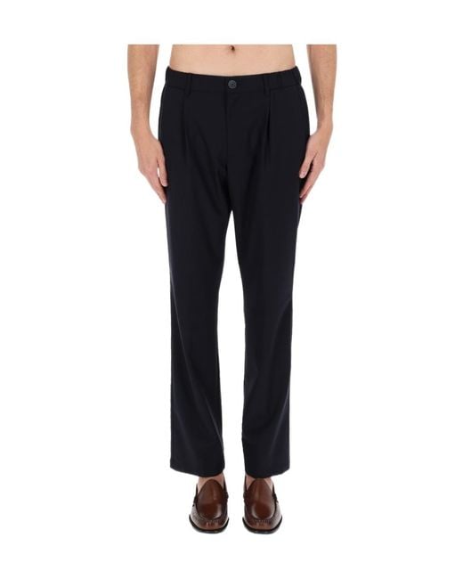 Herno Blue Tailored Trousers for men