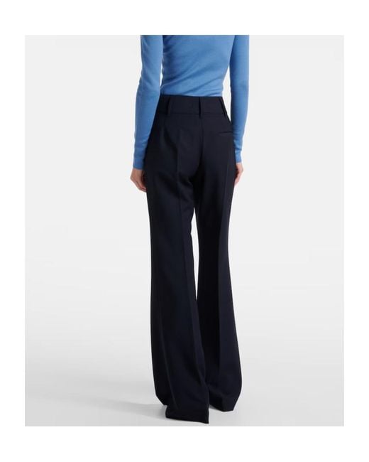 Gabriela Hearst Blue Casual Trousers With Belt Loops