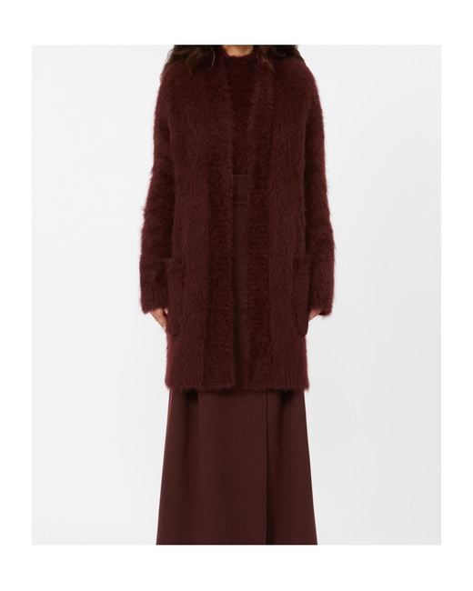 Max Mara Purple Affetto1234 Open Front Cardigan