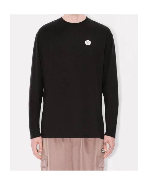 KENZO Black Boke Flower 2.0 Relax Ls T-Shirt for men