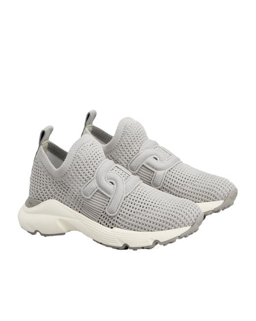 Tod's White Round-Head Sneakers