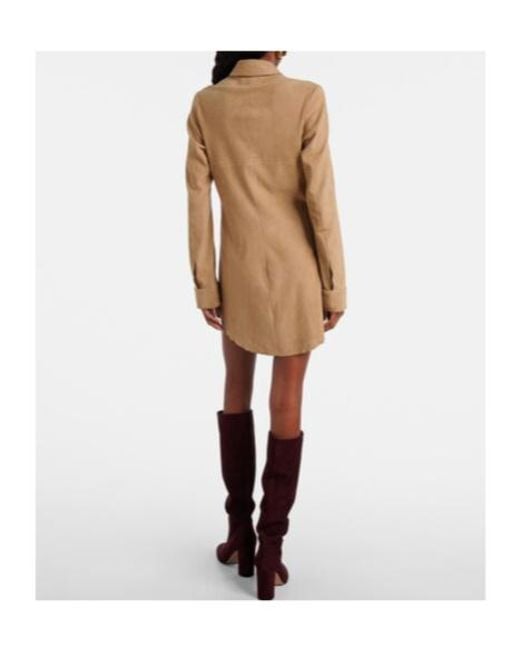 Stouls Natural Geraldine Suede Shirt Dress