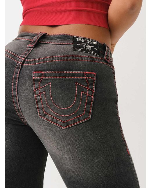 True Religion Black Becca Lurex Big T Bootcut Jean