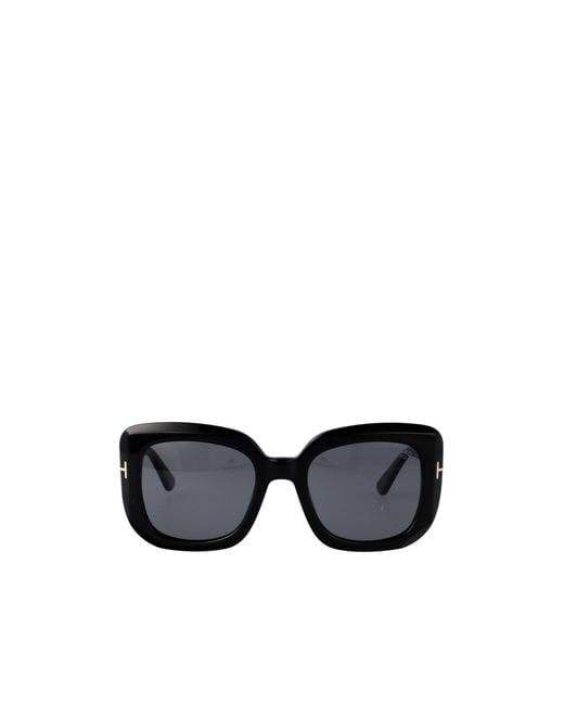 Tom Ford Black Eyewear Square Frame Sunglasses