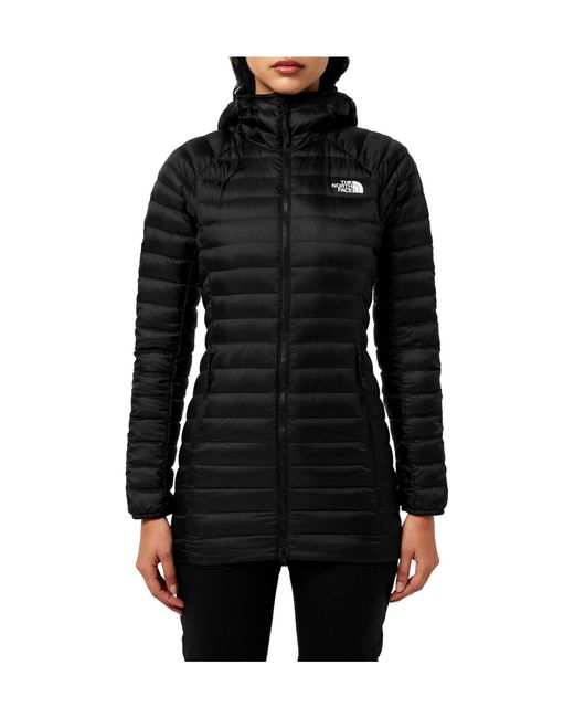 The North Face Black Longline Hooded Jacket