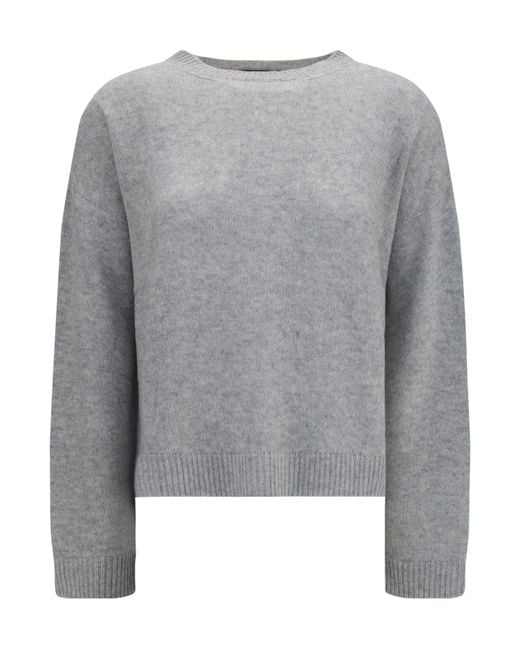 Fabiana Filippi Gray Long-Sleeved Sweater
