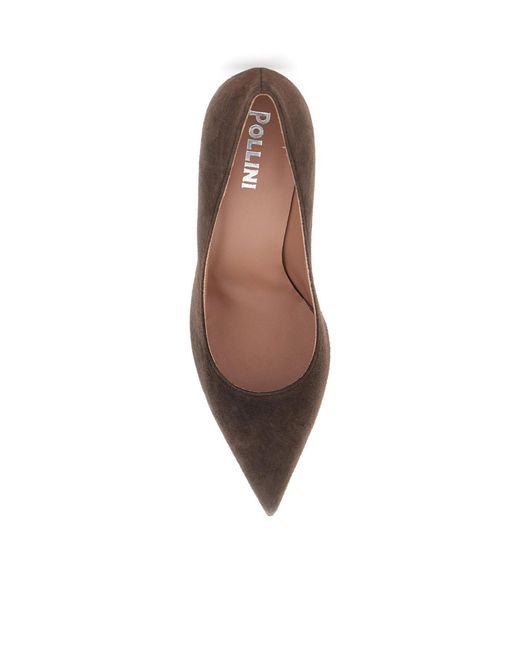 Pollini Brown Pointed-Toe High Heels
