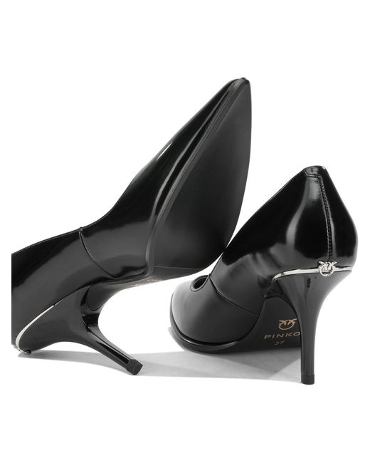 Pinko Black Pointed-Toe High Heels
