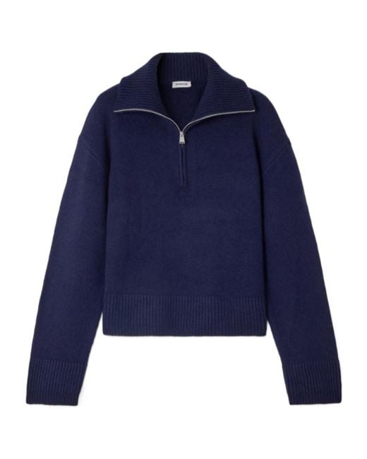 Jonathan Simkhai Blue Andes Ribbed Cashmere Sweater