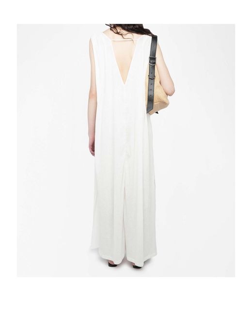 Zadig & Voltaire White Rimati Maxi Dress