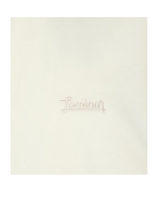 Herno White Laminar Graphic Back Printed T-Shirt for men