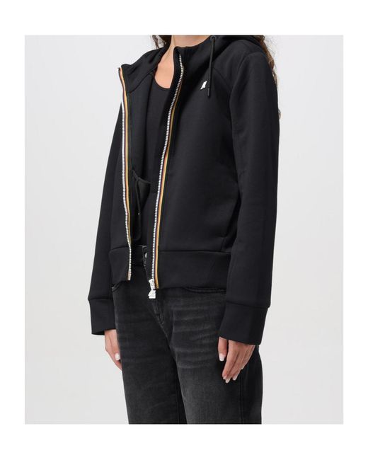 K-Way Black Divine Light Spacer Sweatshirt