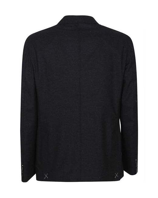 Eleventy Black Drawstring Single-Breasted Suit for men