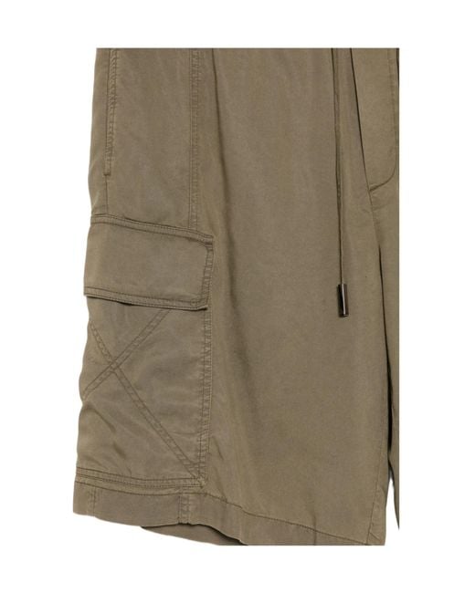 Iceberg Green Cargo Fit Bermuda Shorts for men
